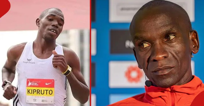 Benson Kipruto and Eliud Kipchoge