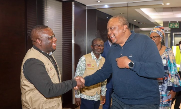 Former President Uhuru Kenyatta received in South Africa, where he will lead an Election Observation Mission