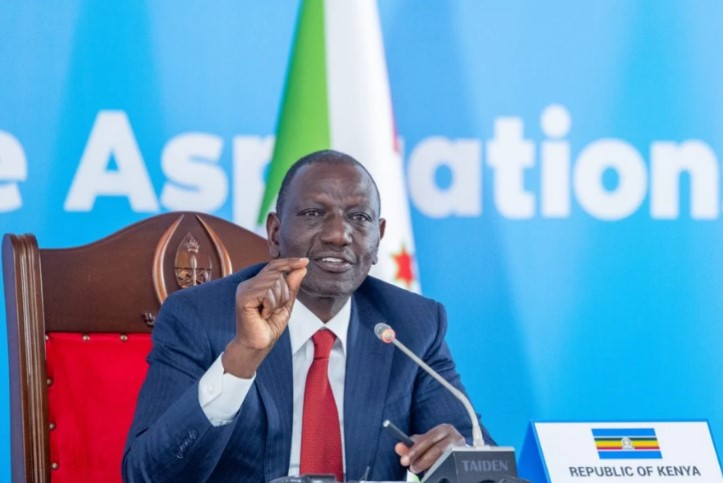 President William Ruto speaks at the EAC Summit in Arusha, Tanzania, on November 29, 2024